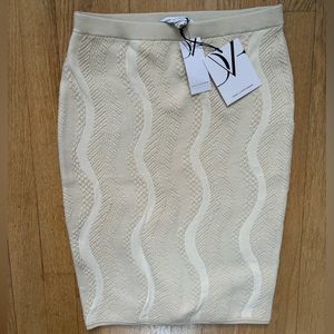 Diane vonFurstenberg wool knit stretchy pencil skirt